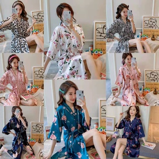 {ราคาถูกที่สุด}เสื้อคลุมอาบน้ำสไตล์ญี่ปุ่น，ชุดเซ็กซี่，ผ้าซาตินใส่สบายมาก，13 ลายยอดฮิต，น้ำหนักที่แนะนำคือ 40KG-70KG