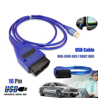 Obd2 Usb Vag - Com Kkl 409 . 1 อินเตอร์เฟสสายเคเบิ้ลรถยนต์สําหรับ Vw สแกนเนอร์ To