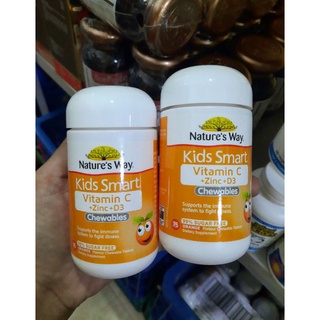 เสริมภูมิคุ้มกัน สำหรับเด็ก Nature’s way Kids Smart Vitamin C + Zinc + D3