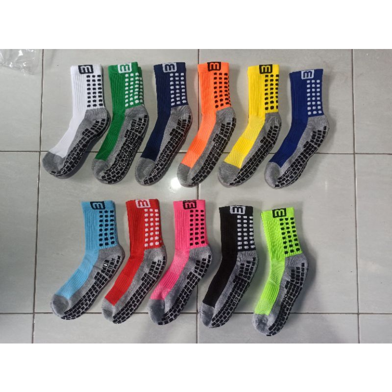 ถุงเท้ากันลื่น Monstre Grip Socks Grip Trusox Gripsox Futsal Football Socks H3