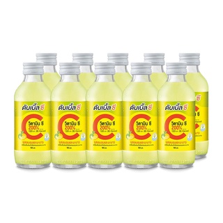 ดับเบิ้ลซีเครื่องดื่มวิตามินซีรสเลมอนและมะนาว160มลx10ขวด DoubleC VitaminC Beverage Lemon&amp;Lime Flavour 160mlx10bottles