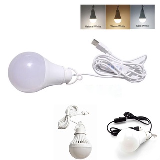 หลอดไฟอ่านหนังสือ LED 5V 3W 10W USB สําหรับตั้งแคมป์กลางแจ้ง