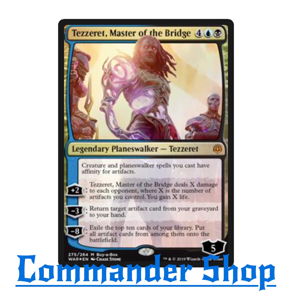 Tezzeret, Master of the Bridge (Legendary Planeswalker - Tezzeret) Blue Black การ์ดเกม Magic The Gat