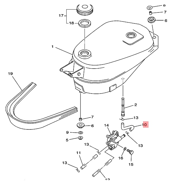 4NRF431100 ท่อน้ำมัน Y111 ตองหนึ่ง อัลฟ่า alfa Belle-SL เรนโบว์ เฟรช Fresh แท้ 4NR-F4311-00 - รูปที่ 2