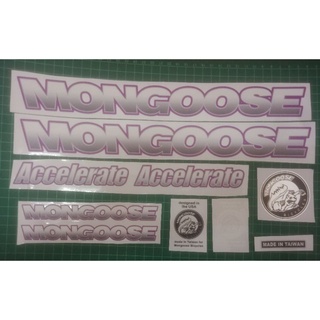 สติกเกอร์ใส พิมพ์ลาย BMX Mongoose สําหรับตกแต่งบ้าน