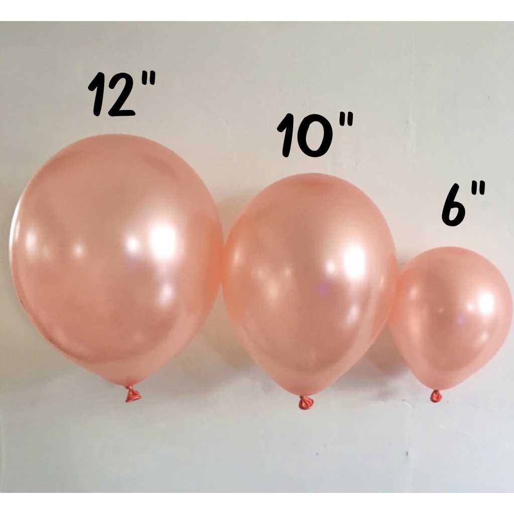 ลูกโป่งเมทัลลิค ลูกโป่งสีมุก ขนาด 6-12นิ้ว เกรดA เนื้อหนาอย่างดี ผลิตในไทย ใช้น้ำยางอย่างดี - รูปที่ 2