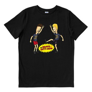 เสื้อยืดผ้าฝ้ายพิมพ์ลายแฟชั่น Beavis &amp; BUTTHEAD - เต้นรํา | เสื้อยืด พิมพ์ลายฟิล์ม | ภาพยนตร์ Merch | Unisex | Mtv