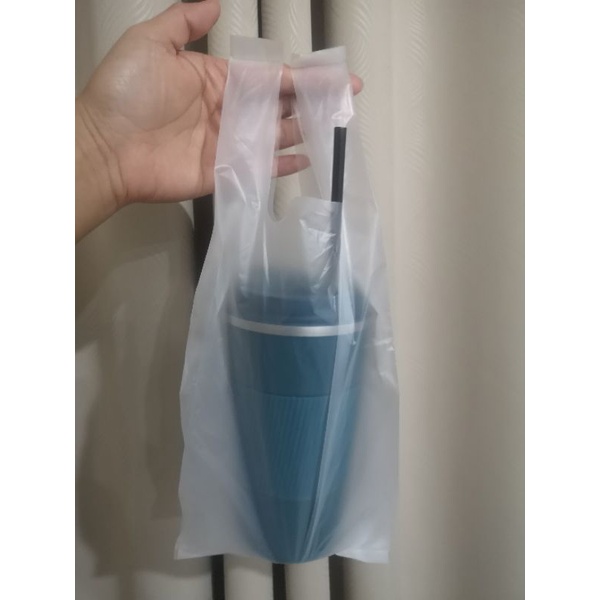 ถุงหิ้วพลาสติกใส ถุงหูหิ้ว HD ขนาด 6x14 นิ้ว 1/2 กก.