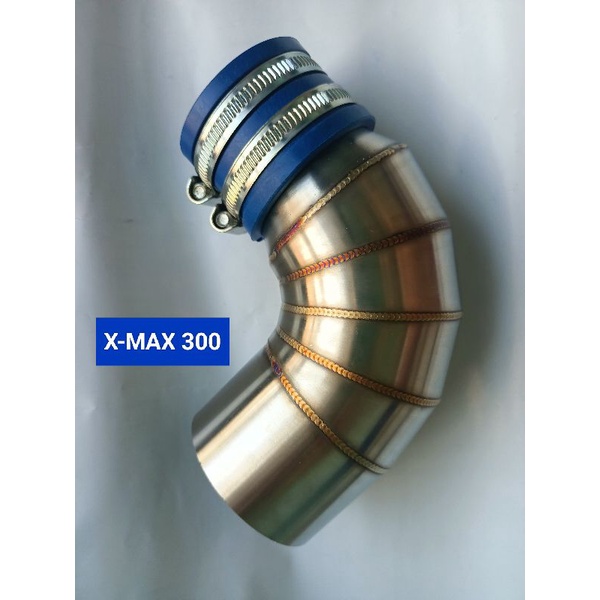 ท่อกรองไอดี สแตนเลส X-MAX 300แถมยางกันน้ำ