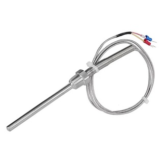 1300 °C องศาอุณหภูมิ SENSOR ด้าย PT3/8 10cm สแตนเลส Probe K ประเภท Thermocouple TUBE อุณหภูมิ