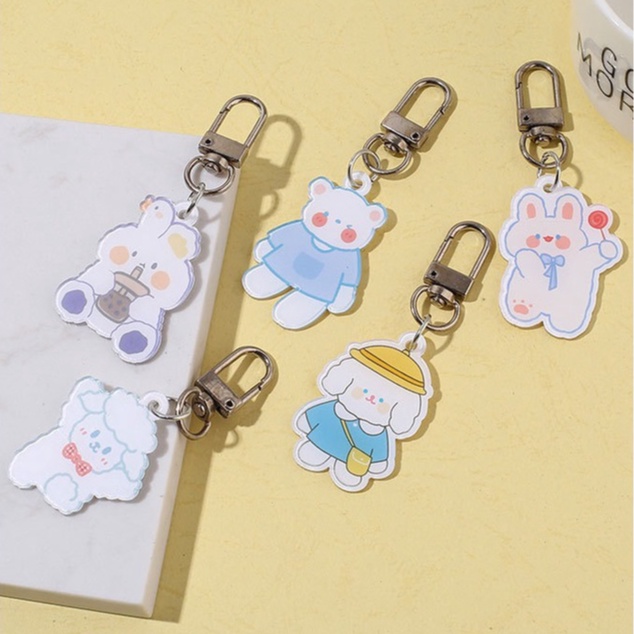 [พร้อมส่ง⛵🎆] พวงกุญแจ คีย์การ์ด น่ารัก ลายการ์ตูน