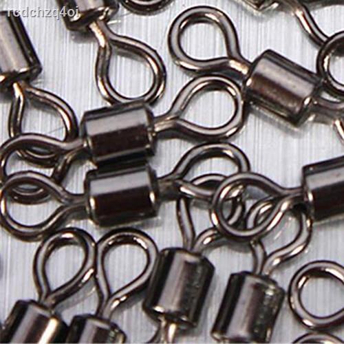 100Pcs Heavy Duty Fishing Barrel Bearing Rolling Swivel Ring Connector ...