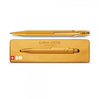 Caran D’Ache สี Goldbar (ปากกาลูกลื่นด้ามโลหะ พร้อมกล่องโลหะ) #849.999