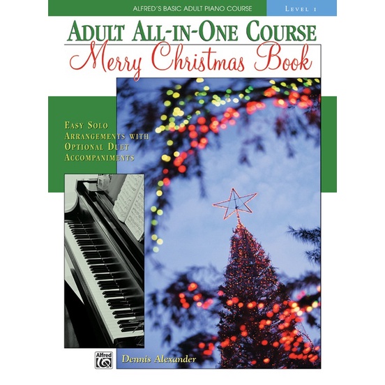 (Piano)Alfred's Basic Adult All-in-One Course: Merry Christmas Book, Level 1 (17385)