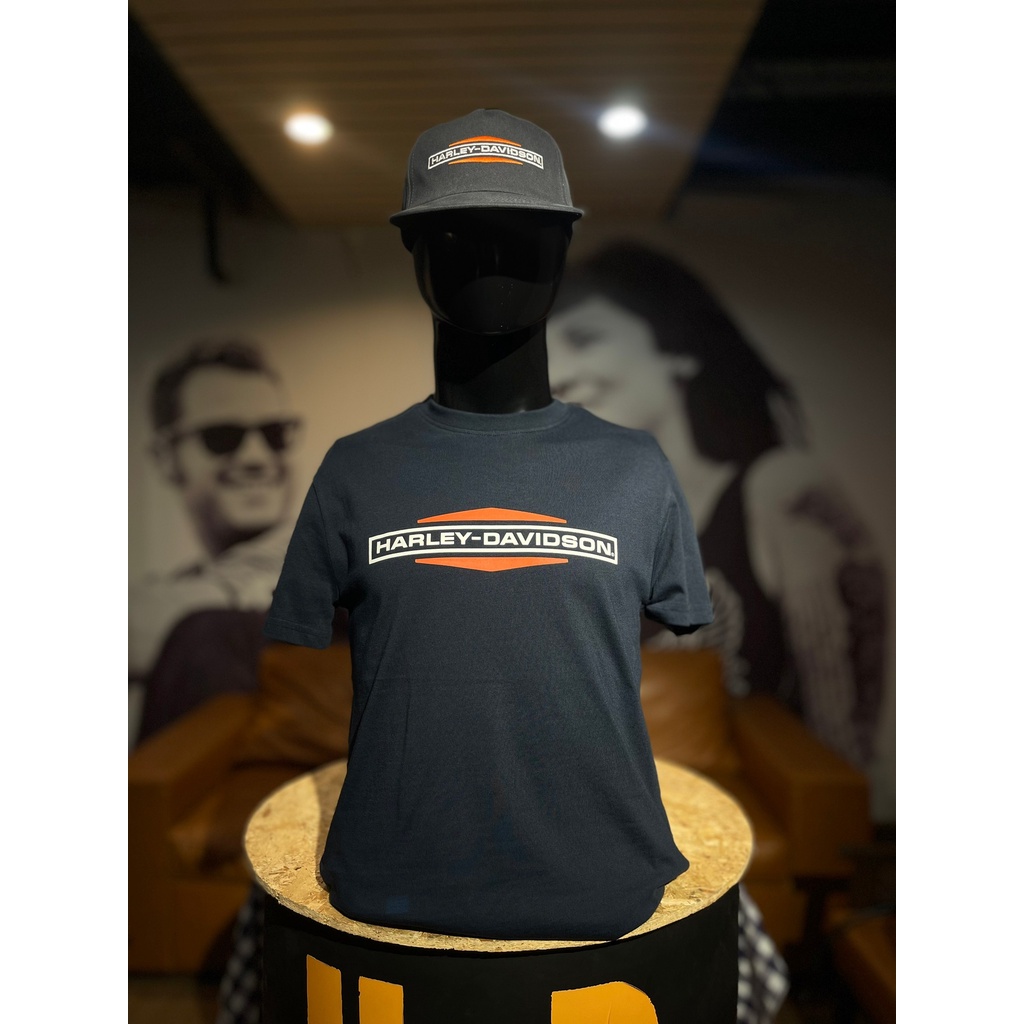 เสื้อยืด HARLEY-DAVIDSON Men's Stacked Logo Graphic Tee