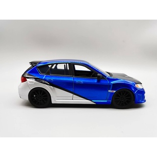 BrianS Subaru Impreza WRX STI Blue "Fast &amp; Furious" model 1:24Movie Diecast Model Car by Jada