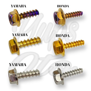 Probolt BODY สลักเกลียวโครเมี่ยมโครเมี่ยมโครเมี่ยมโครเมี่ยม โครเมี่ยม โครเมี่ยม สีทอง ทูโทน ทูโทน 2 โทน รถจักรยานยนต์ HONDA YAMAHA ราคาสากล 1 ชิ้น / 1 ชิ้น