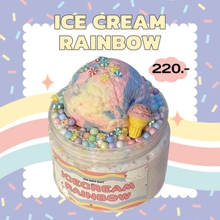 สไลม์ DIY "🍦Icecream Rainbow🍭(โมเดลรุ่นใหม่)" | sss slime