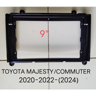 หน้ากากกรอบวิทยุ TOYOTA HIACE COMMUTER MAJESTY  ปี2019-2022(2023) สำหรับติดตั้งจอ android9"