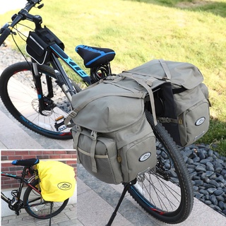 50L Bike Pannier Bags Waterproof Bicycle Racks Double seat Carriers With Light