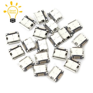 『★』60Pcs Micro-USB Type B Female 5 Pin SMT Placement SMD DIP Socket Connector