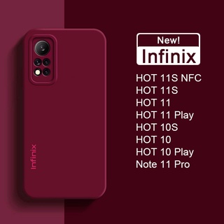 ของแท้ เคสโทรศัพท์มือถือ ซิลิโคนนิ่ม กันกระแทก สําหรับ Infinix HOT 11S NFC Note 11 Pro 11 Play 10 10S