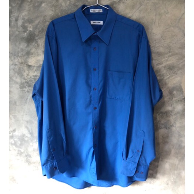 [ส่งฟรี‼️] เสื้อเชิ้ตสีน้ำเงิน ป้าย Pierre Cardin