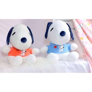 ตุ๊กตาหมอนผ้าห่มสนูปปี้ใส่เสื้อ เจ้าหมา Snoopy ตัวอ้วนน่ารัก