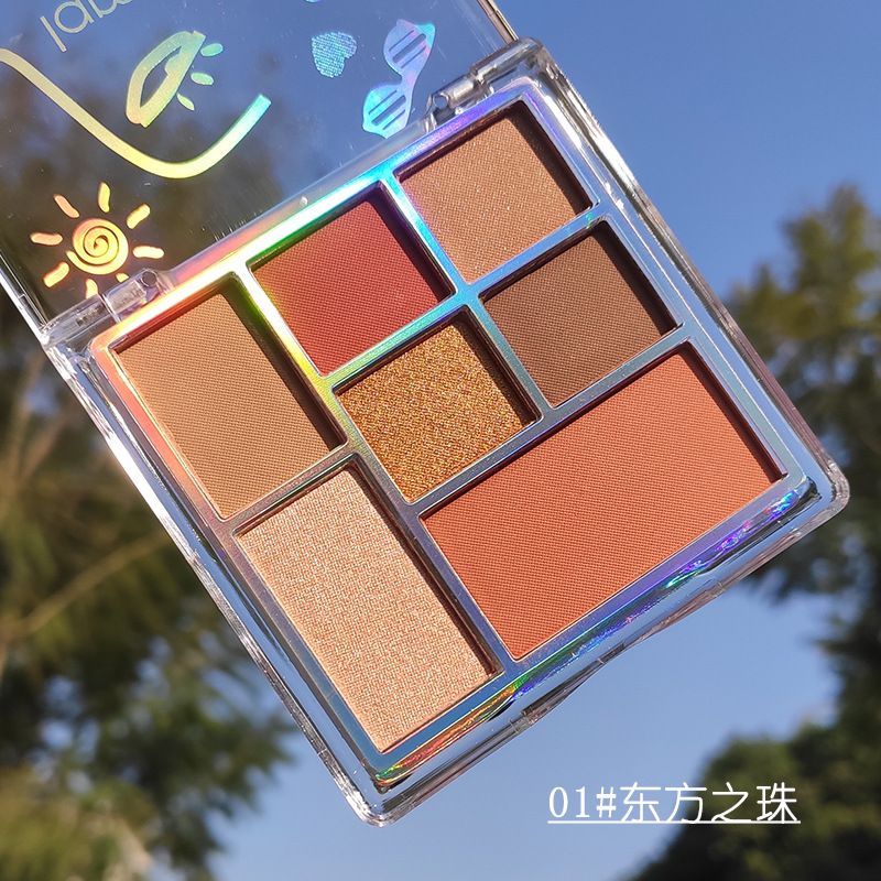 Y5082 Lameilaพาเลทอายแชโดว์ 7 สี เนื้อแมตต์สีเหลี่ยมชิมเมอร์สําหรับแต่งหน้า - รูปที่ 3