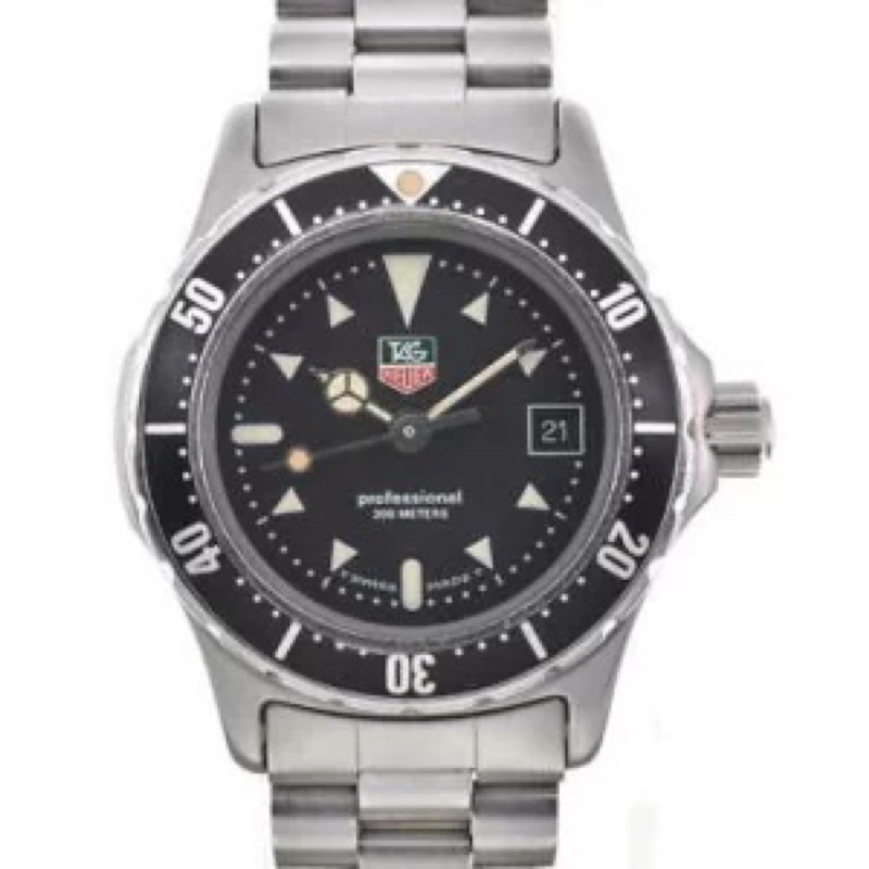 [ของแท้ 100%] Tag Heuer Submariner Pro 2000 Serie 973.008F watch - Black / นาฬิกาผู้หญิง นาฬิกาแฟชั่