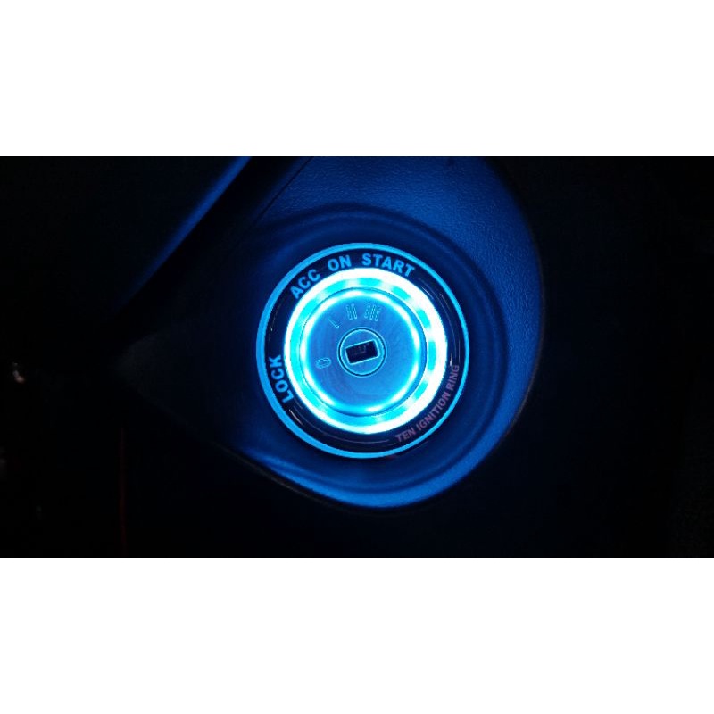 ไฟรูกุญแจไฟสีฟ้า (ไอซ์บลู)​แบบเคลือบหน้าเรชิ่นสำหรับford ranger 2012-2021