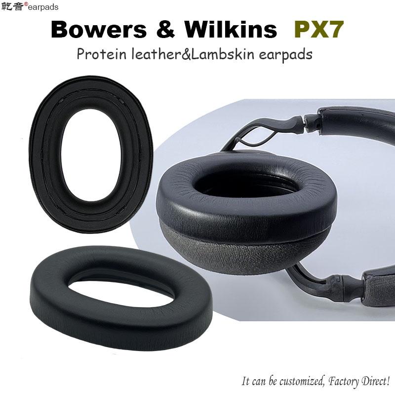 ฟองน้ําครอบหูฟัง หนังแกะ แบบเปลี่ยน สําหรับ Bowers & Wilkins (B & W) PX7 หูฟัง Earpad