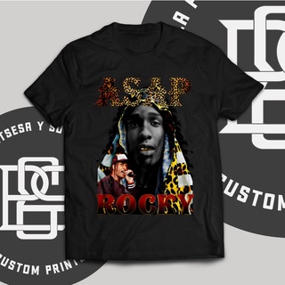 เสื้อแฟชั่นผญ2022 อื่นๆ - ASAP ROCKY เสื้อ bootleg ขนาดใหญ่กราฟิกเสื้อยืดสําหรับผู้ชายผู้หญิงแฟชั่น