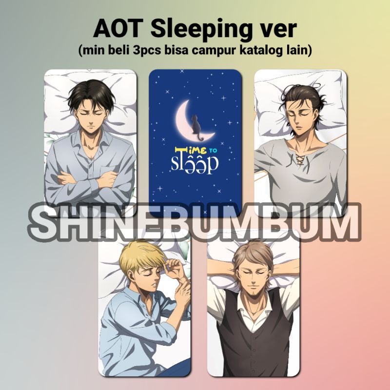 Photocard Anime Attack on Titan sleeping ver