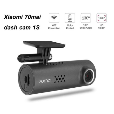 Xiaomi 70mai dash cam 1S กล้องติดรถยนต์ Full HD มุมมองกล้องกว้าง 130องศา เมนูอังกฤษ