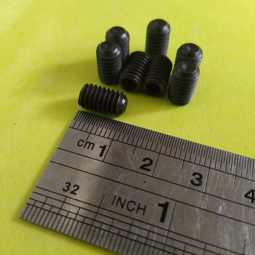 M6 X 10 STEEL L-BOLT L-WRENCH L3 / L 3 / M6X10 EMBEDDED L-BOLT / M6X10 BLACK STEEL SOCKET SET SCREW