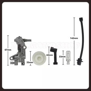 ชุดปั้มน้ำมัน (1Set/5pcs ) ชุด ปั๊มน้ำมันสำหรับ 4500 5200 5800 45CC 52CC 58CC เบนซิน chainsaw อะไห