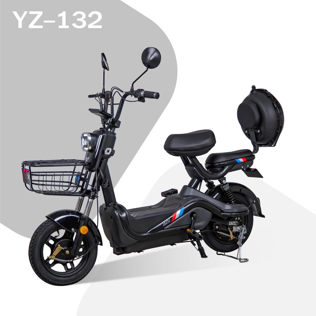 จักรยานไฟฟ้า รุ่นใหม่ล่าสุด ช่วยประหยัดน้ำมัน มีกล่องใส่ของด้านหลัง รุ่น YZ-132