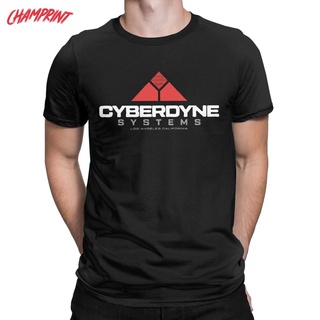 [COD]พร้อมส่ง เสื้อยืดแขนสั้น ผ้าฝ้าย พิมพ์ลาย Terminator Cyberdyne Systems หลากสี สําหรับผู้ชายS-5XL