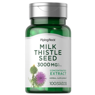 Piping Rock Milk thistle Seed Extract 3000 mg 100 Quick Release Capsules