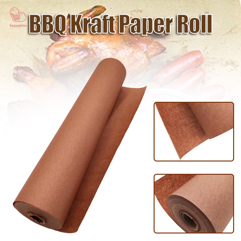 【สินค้ามีจำหน่าย】 Butcher Paper Multifunctional Barbecue Paper Waterproof High Temperature Resistant Air Fryer Paper for Grilling Baking HT