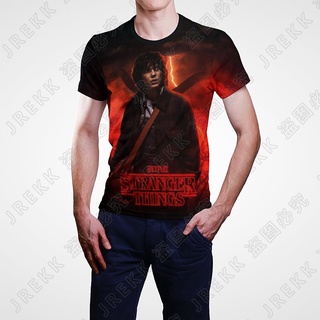 ใหม่ เสื้อยืดลําลอง แขนสั้น พิมพ์ลายอนิเมะ Strange Things 3D สไตล์สตรีท ฮาราจูกุ แฟชั่นฤดูร้อน สําหรับผู้ชาย ผู้หญิง 2023