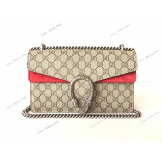 NEW Gucci Small GG Dionysus Shoulder Bag สีแดง