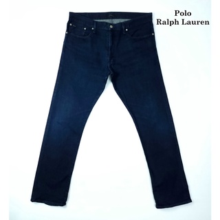 ยีนส์ Polo Ralph Lauren เอว 38-39 สีเข้มใหม่ ผ้ายืด ขากระบอกเล็ก