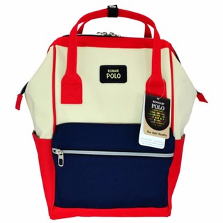 Romar Polo กระเป๋าเป้สไตล์ญี่ปุ่น Rucksack Code 2507 Red (Blue/Cream) ส่งฟรี Kerry