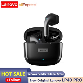 Lenovo LP40 Pro TWS หูฟังบลูทูธไร้สาย ควบคุมแบบสัมผัส ชุดหูฟังกีฬา กันน้ํา ลดเสียงรบกวน หูฟังเล่นเกม