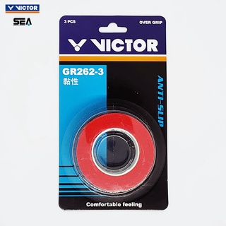 VICTOR กริปพันด้ามไม้แบดมินตัน รุ่น GR262-3 (Anti-Slip) สินค้าแท้ Victor Thailand