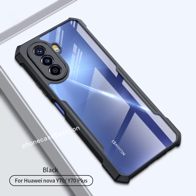 เคสโทรศัพท์อะคริลิคใส ป้องกันเลนส์กล้อง กันกระแทก สําหรับ Huawei Nova Y71 Y70