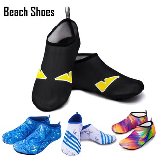 🌻รองเท้าชายหาด รองเท้าลุยน้ำ รองเท้าดำน้ำ กันลื่น แห้งเร็ว Beach Shoes Diving Socks Snorkel Suit 1 คู่🌻