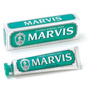 ปลอมคืนเงิน MARVIS Classic Strong Mint Toothpaste 75ml. (สีเขียว)